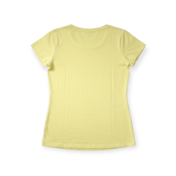 new me.n.u ☺︎︎ Star Stripe Patch T Shirt ☺︎︎ Sun Yellow ☺︎ Girl Small ☺︎ 5 6 6X - Picture 13 of 16